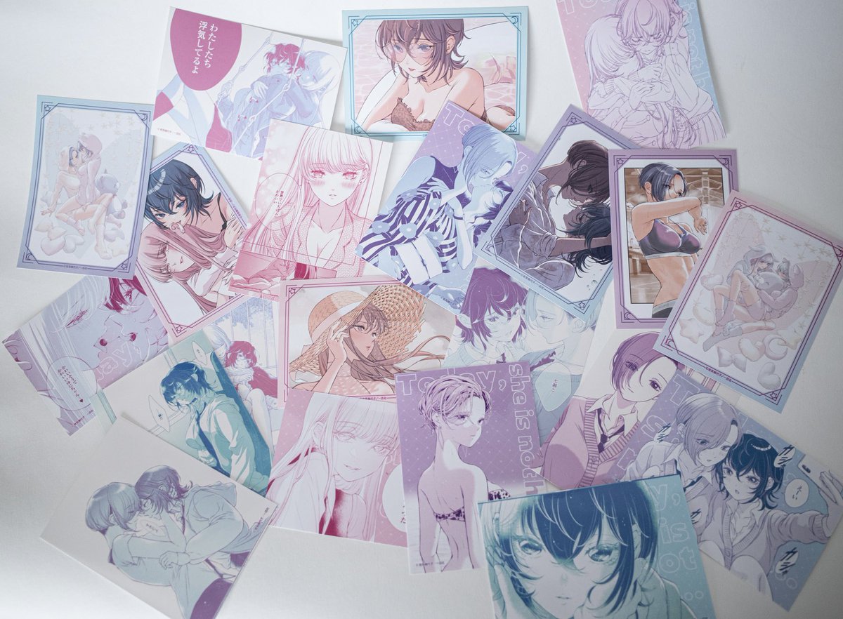 📷E賞 ブロマイド3枚セット
写真といえば光沢紙✨すごく本物感あります。作中のクズいシーンのブロマイドなんかはすごく浮気現場の証拠写真ぽさがあり、とても良きです‼️ 