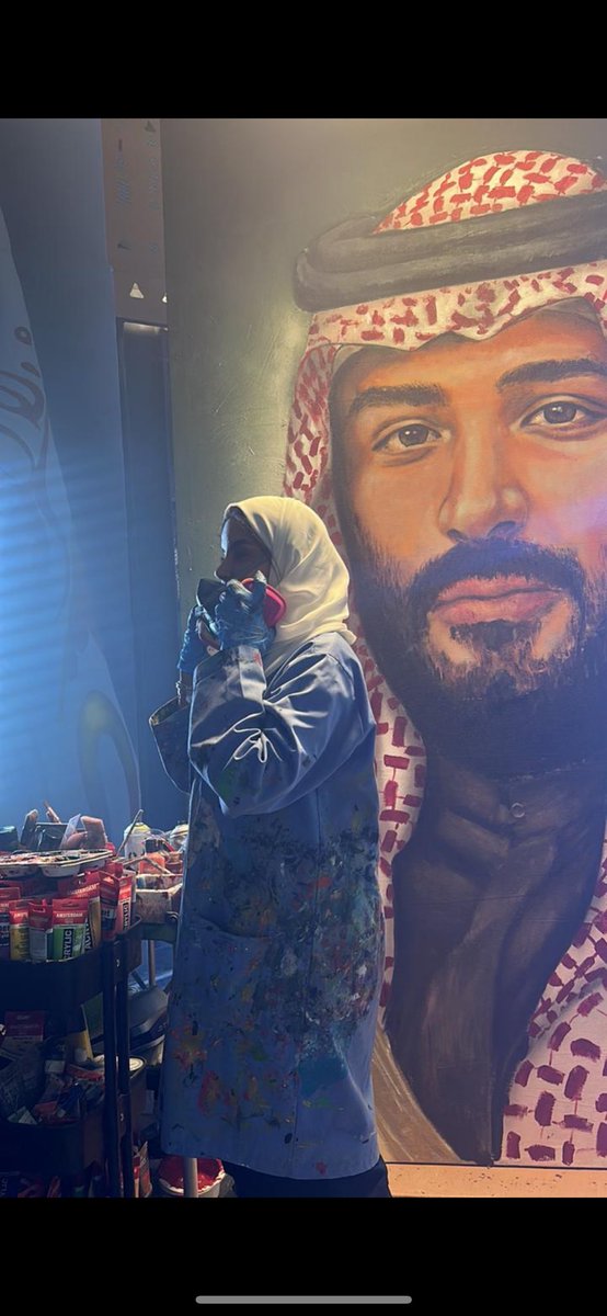 Nourabinsaidan's tweet photo. بمناسبة اليوم الوطني السعودي، يسعدني أن أقدم لكم أحدث أعمالي الفنية، بورتريه لسمو ولي العهد الأمير محمد بن سلمان. 
هذه اللوحة إهداء للوطن، تعبيراً عن تقديري لقيادته الرشيدة ورؤيتنا المشتركة نحو مستقبل مزدهر. كل عام والسعودية بخير! #اليوم_الوطني_السعودي #فن 
#اليوم_الوطني_السعود_94 
#اليوم_الوطني_السعودي94 
.