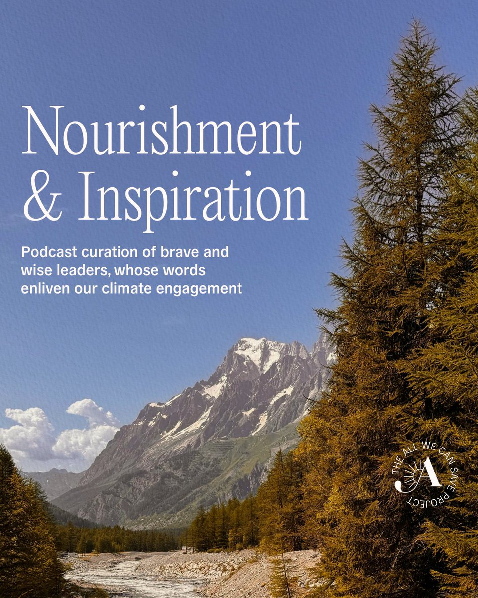 The climate needs a choir — a multiplicity of perspectives, lived experiences, creative ideas, and deep wisdom. As we pause and reflect this Fall Equinox, we’re listening to this podcast playlist featuring some of the voices we turn to again and again.

🎧:open.spotify.com/playlist/4sE27…
