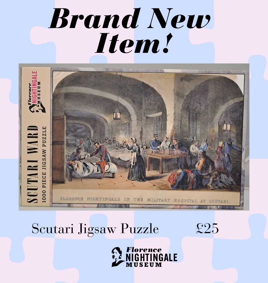 Florence Nightingale Museum ๐ (@florencemuseum) on Twitter photo Need something to do on a rainy day?
Check out our brand new 1000-piece jigsaw puzzle of J.A. Benwellโs famous Florence Nightingale in a Military Hospital at Scutari!
florence-nightingale.co.uk/product/scutarโฆ
#FlorenceNightingale #Museum #Shop #Puzzle #Nursing #LadyWithTheLamp #gifts #ThingsToDo Need something to do on a rainy day?
Check out our brand new 1000-piece jigsaw puzzle of J.A. Benwellโs famous Florence Nightingale in a Military Hospital at Scutari!
florence-nightingale.co.uk/product/scutarโฆ
#FlorenceNightingale #Museum #Shop #Puzzle #Nursing #LadyWithTheLamp #gifts #ThingsToDo