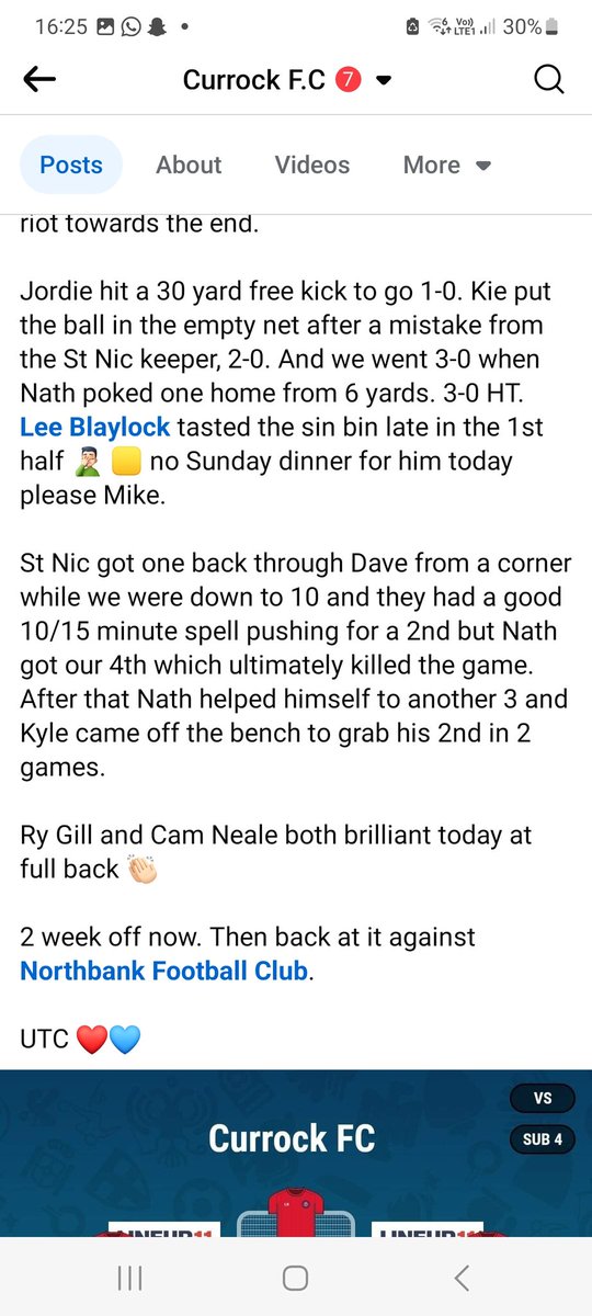 Currock FC tweet media