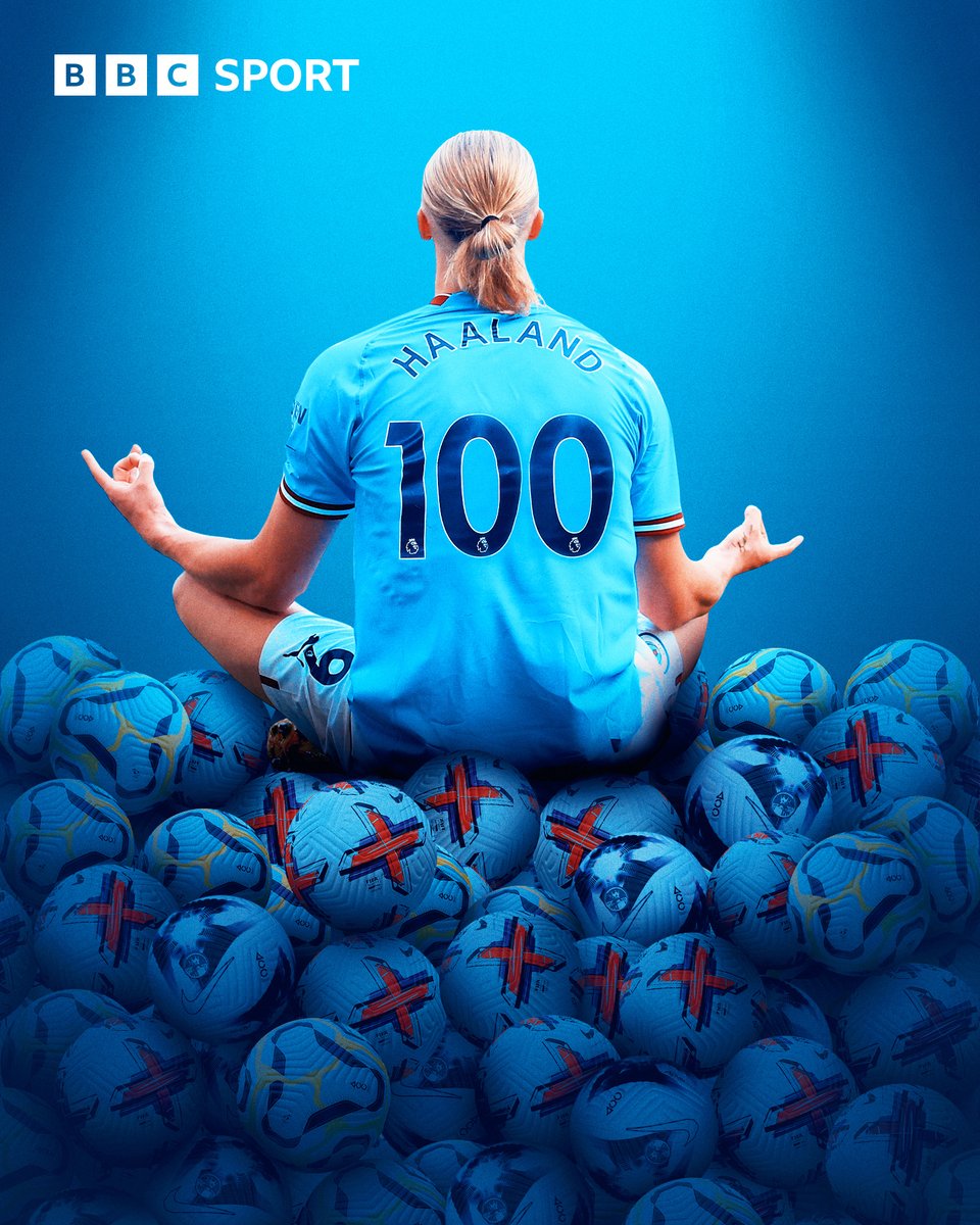 100 MAN CITY GOALS FOR ERLING HAALAND 💪

#BBCFootball