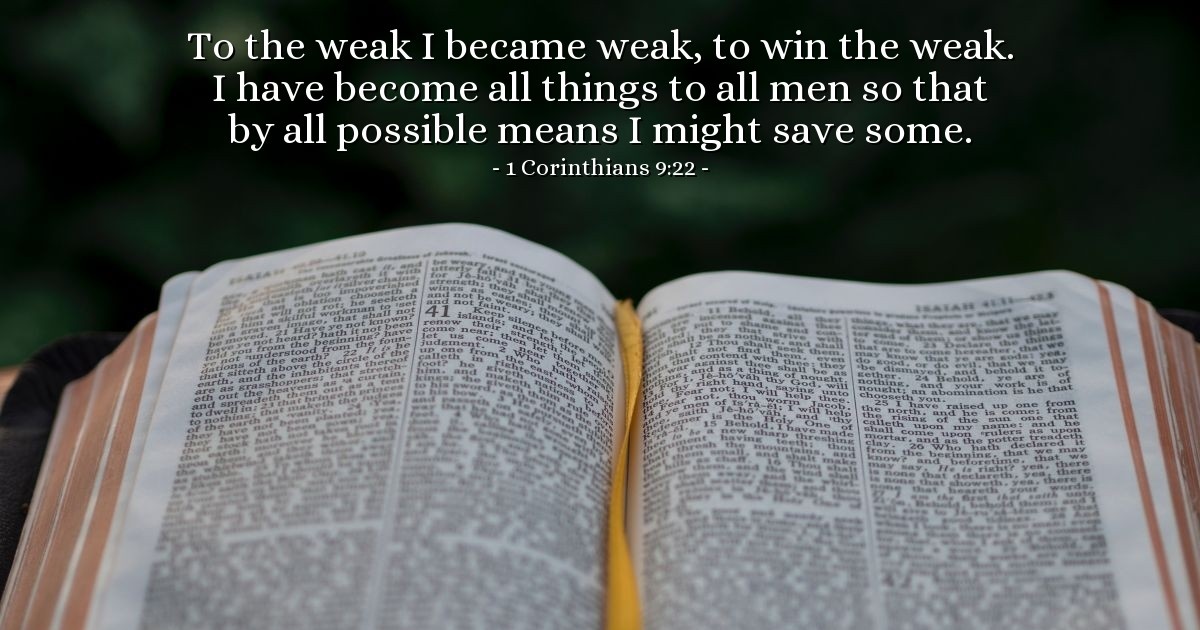 JCttNI's tweet photo. Verse of the Day - 1 Corinthians 9:22 https://t.co/8w0VJhkVF0 https://t.co/JFdQhIaJpe