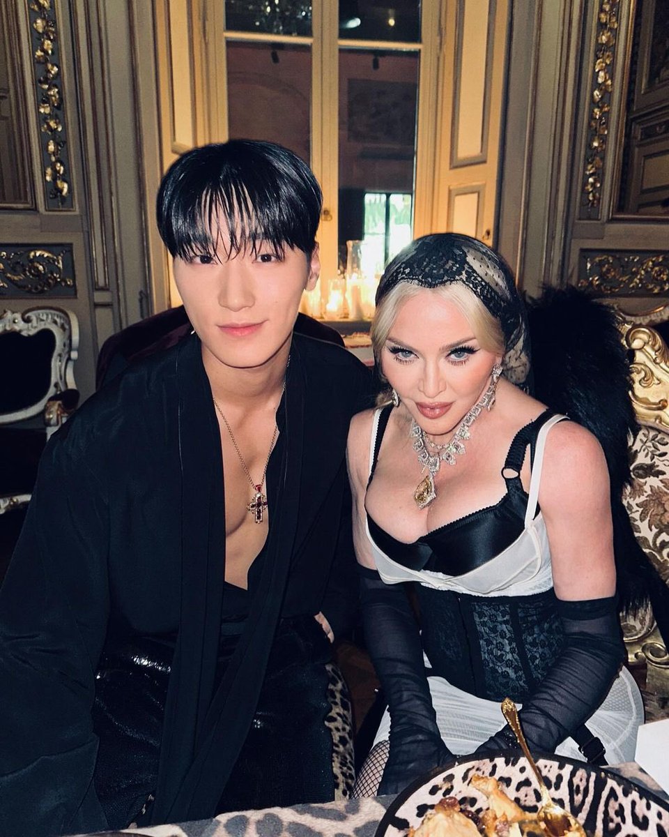 San of ATEEZ and Madonna stun in new photo.