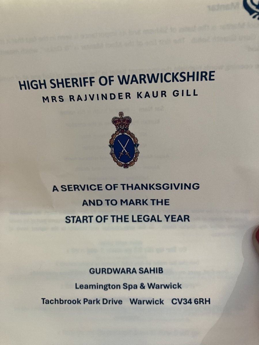Warwickshire Lieutenancy (@warkslieutenant) on Twitter photo Excellent start to the legal year with <a href="/rajikgill/">Rajvinder Kaur Gill</a> High Sheriff of Warwickshire, the first female Sikh High Sheriff in the UK. Thanks to everyone who joined us at this special event Excellent start to the legal year with <a href="/rajikgill/">Rajvinder Kaur Gill</a> High Sheriff of Warwickshire, the first female Sikh High Sheriff in the UK. Thanks to everyone who joined us at this special event