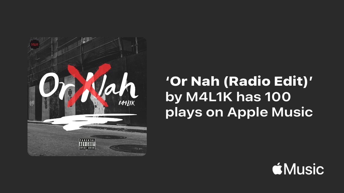 ThiisIsM4L1K's tweet photo. Just passed a new Milestone on @AppleMusic. Thanks for listening!
https://t.co/OqG7qrDLwx
#m4l1k #mlm #mlmedia #mlmstudios #ornah #hiphop #rap #applemusic #unsignedhype #undergroundrap #milestone #fyp #explorepage #fypage #foryou #indieartist https://t.co/CMe7lcmRqO