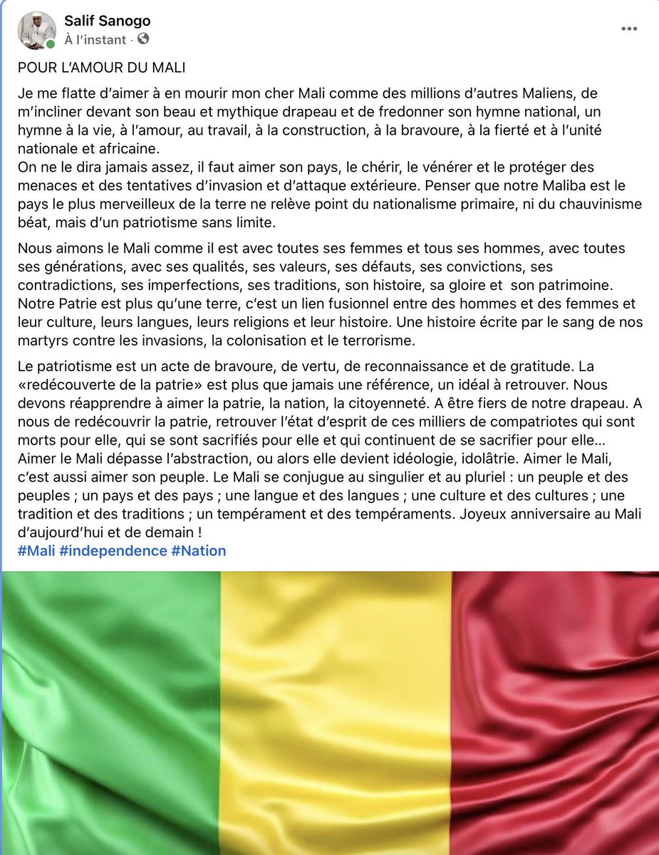 HarounaMaga10's tweet photo. 🇲🇱 Mali Ba souba 💪🏽 https://t.co/j2fCr6Vs37