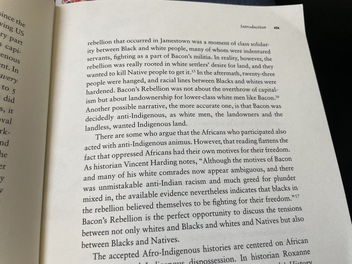 Christopher Martell (@chriscmartell) on Twitter photo US history teachers: How do you teach about Bacon's Rebellion? Just started <a href="/mays_kyle/">Kyle T. Mays, Ph.D.</a>'s book and already offering important new perspectives of the event. Long taught as an interracial class struggle, often missed for Native subjugation and dispossession. penguinrandomhouse.com/books/676294/a… US history teachers: How do you teach about Bacon's Rebellion? Just started <a href="/mays_kyle/">Kyle T. Mays, Ph.D.</a>'s book and already offering important new perspectives of the event. Long taught as an interracial class struggle, often missed for Native subjugation and dispossession. penguinrandomhouse.com/books/676294/a…