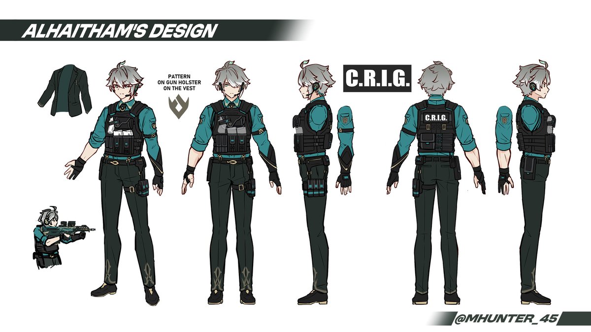 mhunter_45's tweet photo. Really happy to have the chance to design Alhaitham's outfit and weapon for this  #HoYoFair animation Fight at the Museum!

Thank you @SubutaiEdits for the chance to work on this project and everyone that worked on this! ^^

#FlameFusion #GenshinImpact #アルハイゼン #Alhaitham https://t.co/LWqDiVu055