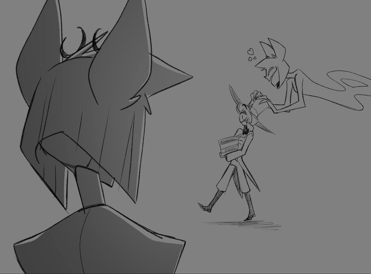 i_inuxi's tweet photo. Oh... Well... I guess Alastor's minions belong to Lucifer now, too 🤨

#HazbinHotel #HazbinHotelFanart #HazbinHotelLucifer #LuciferMorningstar #HazbinHotelAlastor #sketch #radioapple https://t.co/0zy4t2u2NI