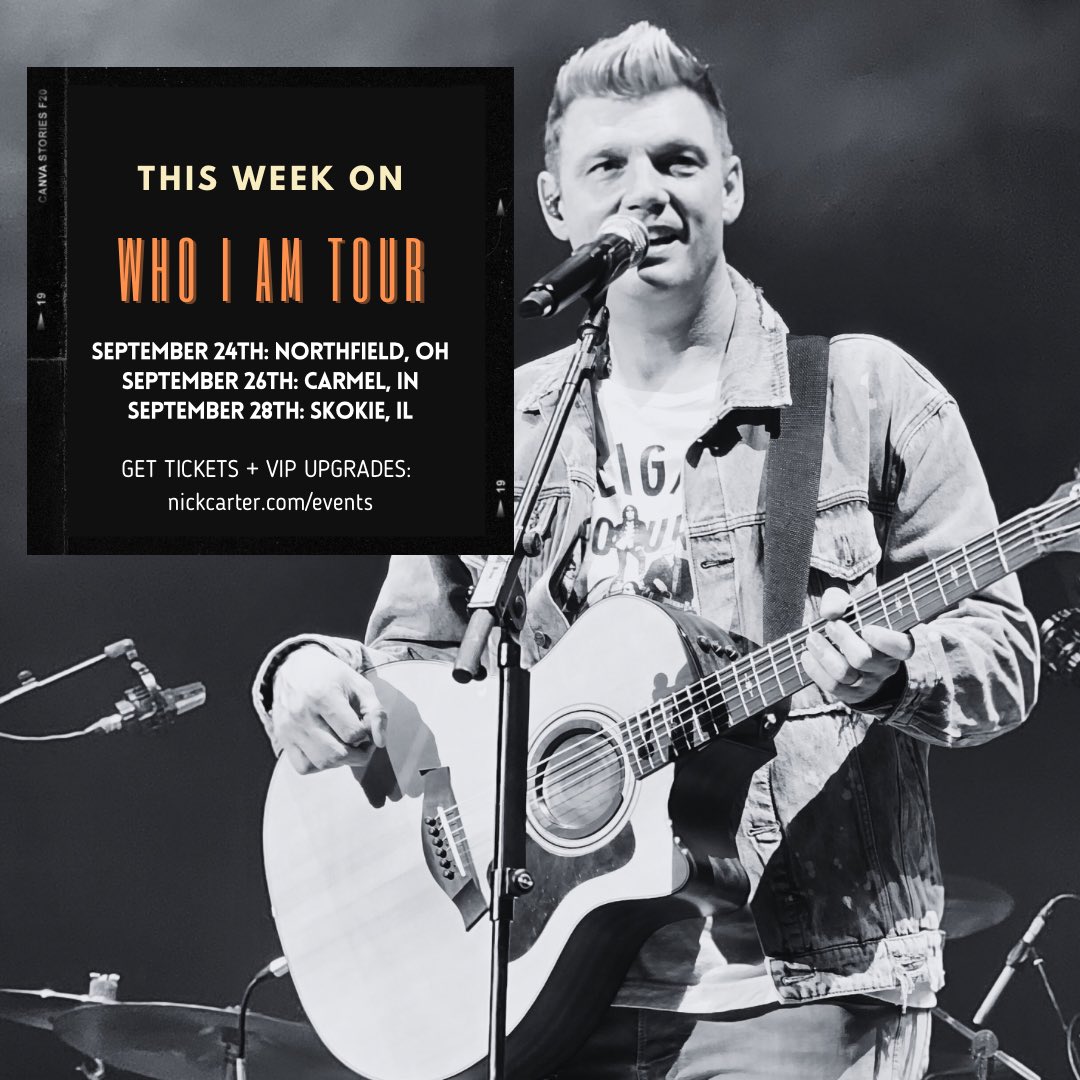 _Nick_Nation_'s tweet photo. HE’S BAAAAAAACK! 

Are you seeing @nickcarter on the #WhoIAmTour this week?! 

https://t.co/jJKjYYnlmo https://t.co/oPrdrObBnP