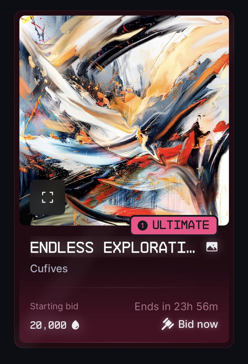 FajriXDrop's tweet photo. Ultimate Auction on @drip_haus 

‘Endless Exploration’
Starting bid 20K Droplets
24H Duration
All bidders guaranteed legendary of Drop 4

Place your bid below 🔽💧 https://t.co/wb948MnyjA