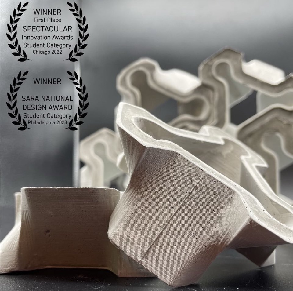 paco_rsvp's tweet photo. Extremely proud of the recent accolades received by Niloufar Emami’s dita.illinois studio. Excited by the relevant research, the beautiful work, as well as an interesting process. Looking forward to this semester’s projects!
@archatillinois 
#WeDesign https://t.co/unEqiEDpYm