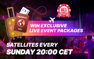 jackpokerX's tweet photo. 2h left to the Sunday #jackpass #satellite with one GTD package worth $1500 ‼️

Winner gets to choose which #pokerevent to travel to.. how about @maltapokerfest ❓

OR

@Cashgamefestival

⏲️20.00CET

#onlinepoker #pokeronline #poker #livepoker #malta #jackpass  #gamblebeaware https://t.co/5plhRqkrO8