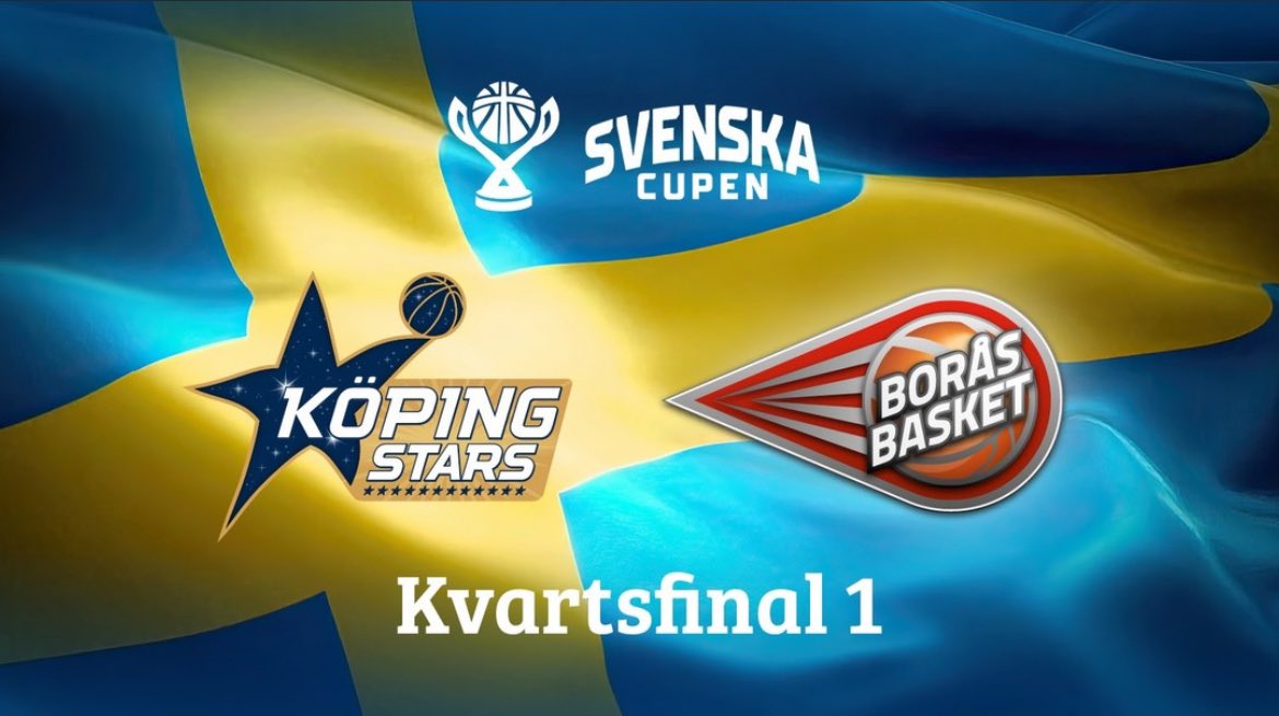Köping Stars möter Borås Basket i kvartsfinalen i Svenska Cupen. Bäst av två matcher som tidigare men match 2 spelas i Borås. Stars börjar hemma torsdag 26 september. Boka biljett på biljett.kopingstars.se