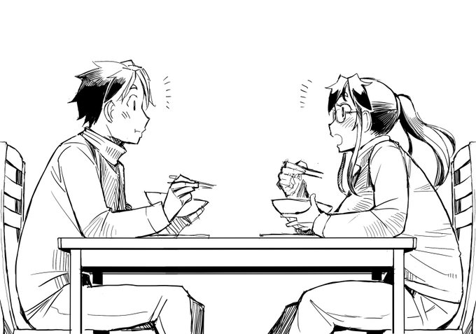 食事シーンをよく入れたくなる 