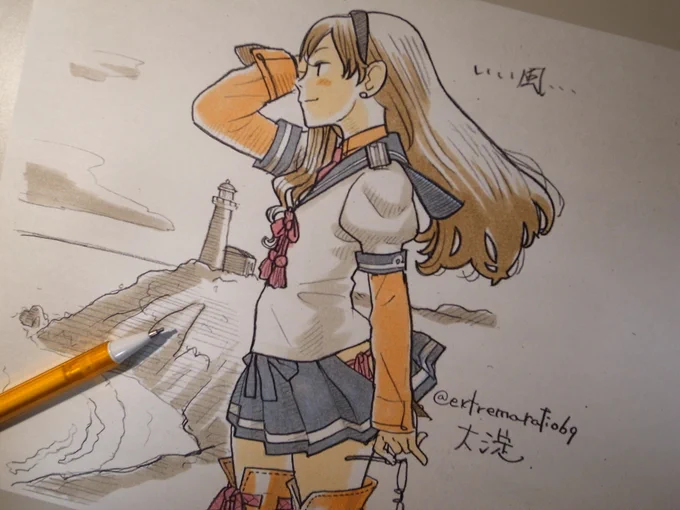 似たような大淀の絵は描いてた 