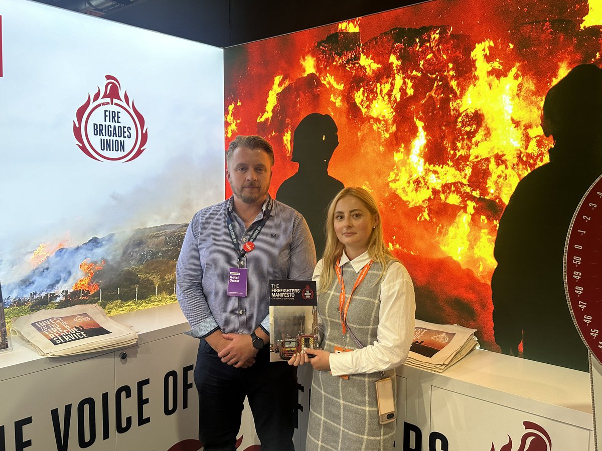 Adam Taylor (@adamt9372) on Twitter photo At <a href="/UKLabour/">The Labour Party</a> party conference and speaking with <a href="/Gen_Kitchen_MP/">Gen Kitchen MP🌹🇬🇧</a> about fire service matters.
Also spoke about the <a href="/fbunational/">Fire Brigades Union</a> fight for maternity provisions fit for todays firefighters.
<a href="/NorthantsFBU/">FBU Northamptonshire</a> are calling on <a href="/northantsfire/">Northamptonshire Fire & Rescue</a> to increase maternity pay to 52 weeks. At <a href="/UKLabour/">The Labour Party</a> party conference and speaking with <a href="/Gen_Kitchen_MP/">Gen Kitchen MP🌹🇬🇧</a> about fire service matters.
Also spoke about the <a href="/fbunational/">Fire Brigades Union</a> fight for maternity provisions fit for todays firefighters.
<a href="/NorthantsFBU/">FBU Northamptonshire</a> are calling on <a href="/northantsfire/">Northamptonshire Fire & Rescue</a> to increase maternity pay to 52 weeks.