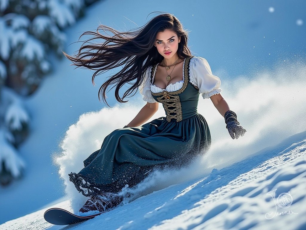 JamesShinn's tweet photo. QT your snowboarding shots pleaze... everyone welcome.
Today from the World Dirndl snowboarding championships... I present to you the First, Second, and Third winners.
Competition was tight and fierce but these made it look easy.
Can hardly wait for next year.
#AIart #Dirndl #AIArtworkwomen #AIArtCommuity #snowboarding
Tagging:
@ShePaintsStars2
@AiProGirl
@Magicdashworkss
@MindySarver
@AllaAisling
@Ainskyai
@Art_For_Joy
@dvorahfr
@FreePinups
@umesh_ai
@marcameg
@dvorahfr
@chetbff
@RomanEagle6
@_Jeanne_d_Art
@techhalla
@SaraBer89035191
@SWHornborn
@lolaladel82
@UniBananStates
@AndreasRothe9
@referee2000
@brockpierson
@celespinoza
@anagavah
@blueveedesign
@GabrielleOrlita
@Jasmine1022003
@Xgoddess_visual
@LitaNeumann
@AITalesNBH
@AIGenArtwork
@LudovicCreator
@elonmusk
@cb_doge
@DocNetyoutube
@hallofraukaiser
@aliejules
@Megaoctects
@BeanieBlossom
@imaginarypix
@DameScorpio
@digitallywired
@PamRodriguez63
@MailbeckG
@NewEveCreations
@PatriotCitzen
@Mbanovich9
@mayemusk