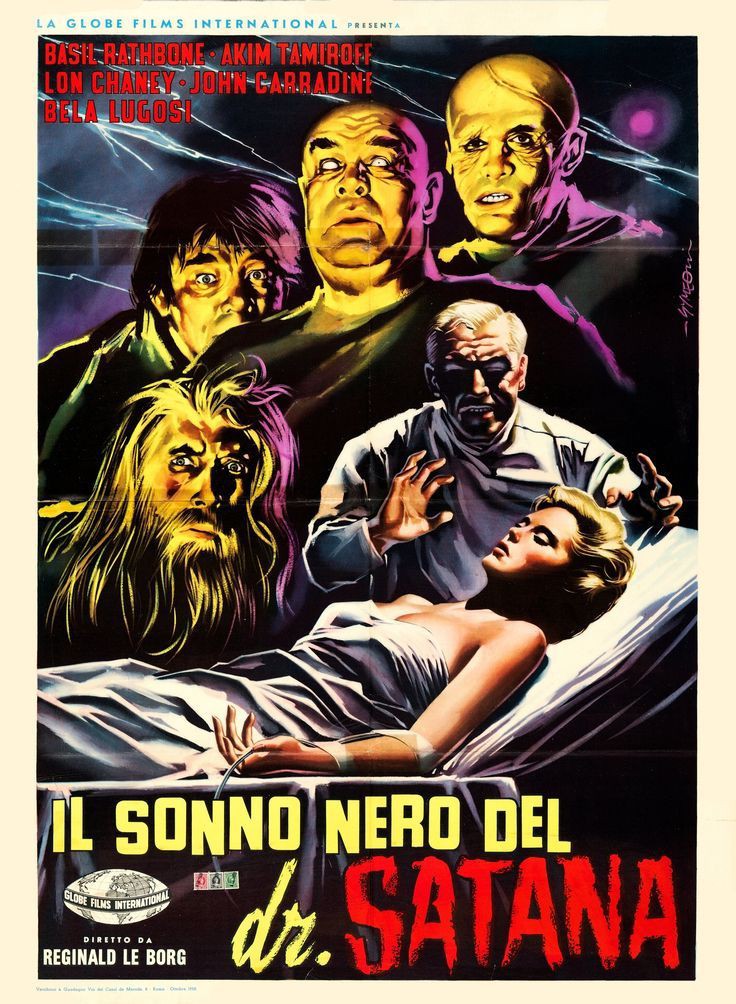 TheFilmFair's tweet photo. Italian film poster for #TheBlackSleep (1956 - Dir. #ReginaldLeBorg) #BasilRathbone #AkimTamiroff #LonChaneyJr #JohnCarradine #BelaLugosi #TorJohnson https://t.co/zTE0xNNTGk