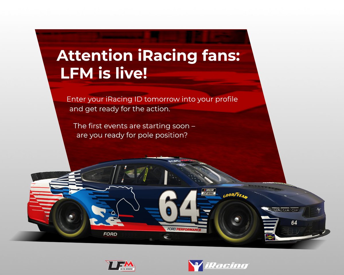 We are pleased to announce that you can soon expect another simulation at LFM - iRacing!  

So get ready!

#iracing #lfm #Simracing