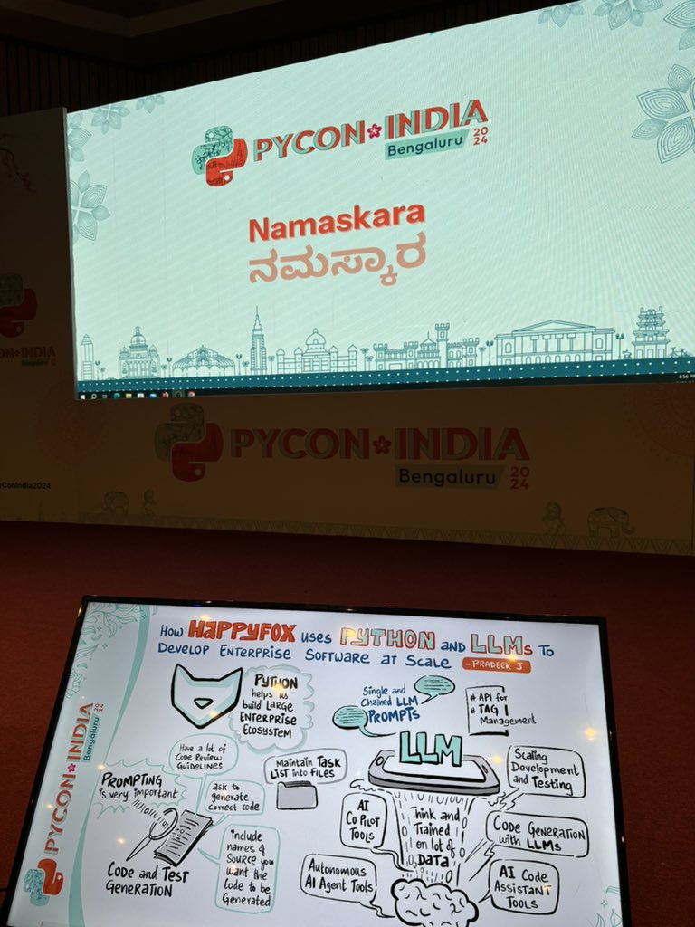 miphilomath's tweet photo. Loving these scribes at #PyconIndia2024 https://t.co/p57PwVH7ux