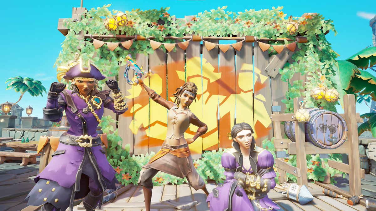 Badhelmsman's tweet photo. Thanks this #SeaOfThievesCommunityWeekend for the opportunity finally get Athena rings. And my friends became legendary pirates too. Finally the whole world of Sea of ​​Thieves, which I once liked so much, will open before them.
#BeMorePirate
@SeaOfThieves
#SeaOfThieves https://t.co/x1njz1AAly