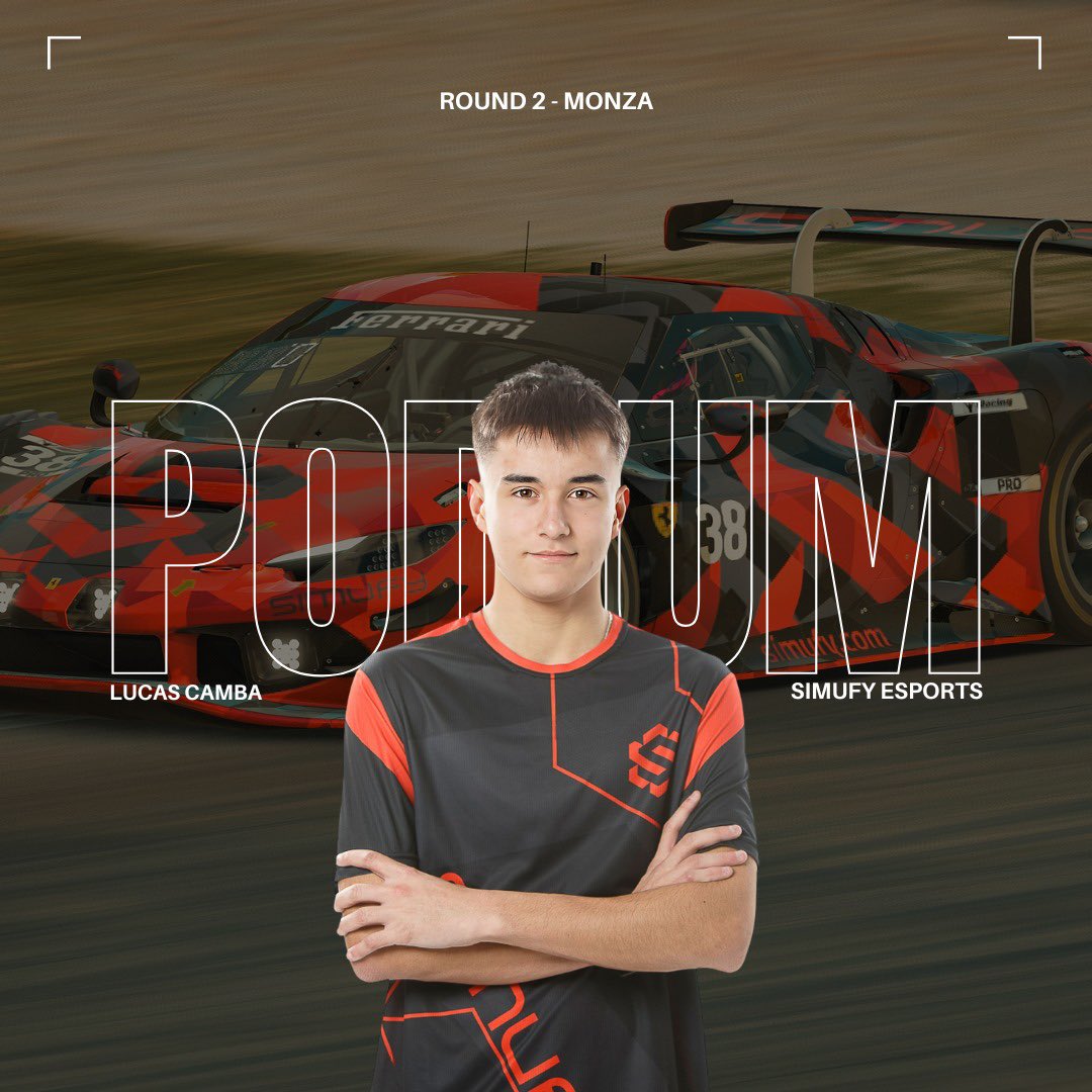 RinconRacing TMCustomLogos (@rinconracing) on Twitter photo WinterCUP 2024!🏁
PODIUM!
Lucas CAMBA <a href="/LCamba17/">lucas_camba17</a> (<a href="/SimufyEsports/">Simufy Esports</a> ) se sube al podio por primera vez en esta #wcup, tras una gran carrera en Monza. WinterCUP 2024!🏁
PODIUM!
Lucas CAMBA <a href="/LCamba17/">lucas_camba17</a> (<a href="/SimufyEsports/">Simufy Esports</a> ) se sube al podio por primera vez en esta #wcup, tras una gran carrera en Monza.
