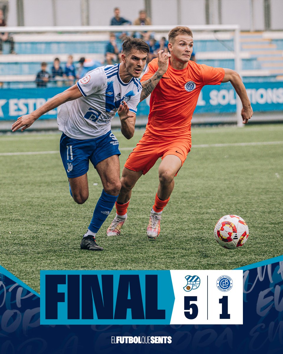 CEEuropa's tweet photo. 🟦 90' | 🏁 FINAL

Golejada en un Nou Sardenya que torna a ser un fortí per a l'Europa!

⚽️⚽️ Gilbert
⚽️ Mahicas
⚽️ Jordi Cano (P)

Europa 5 - 1 @cfbadalonafutur

#EuropaBDNFutur #futbolcat #ViladeGràcia https://t.co/CU80lkxwvq