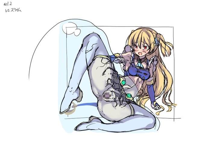 カラーラフ
スライム拘束&疲弊状態
#スーパーゲ制デー #月装戦姫アオイ 