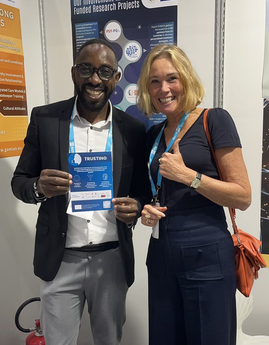 Iris Sommer (@irissommer4) on Twitter photo Meeting Nigel from <a href="/GAMIAN_Europe/">Global Alliance of Mental Illness Advocacy Network</a> who promotes <a href="/Trusting_EU/">TRUSTING EU Project</a> #ECNP2024 Meeting Nigel from <a href="/GAMIAN_Europe/">Global Alliance of Mental Illness Advocacy Network</a> who promotes <a href="/Trusting_EU/">TRUSTING EU Project</a> #ECNP2024