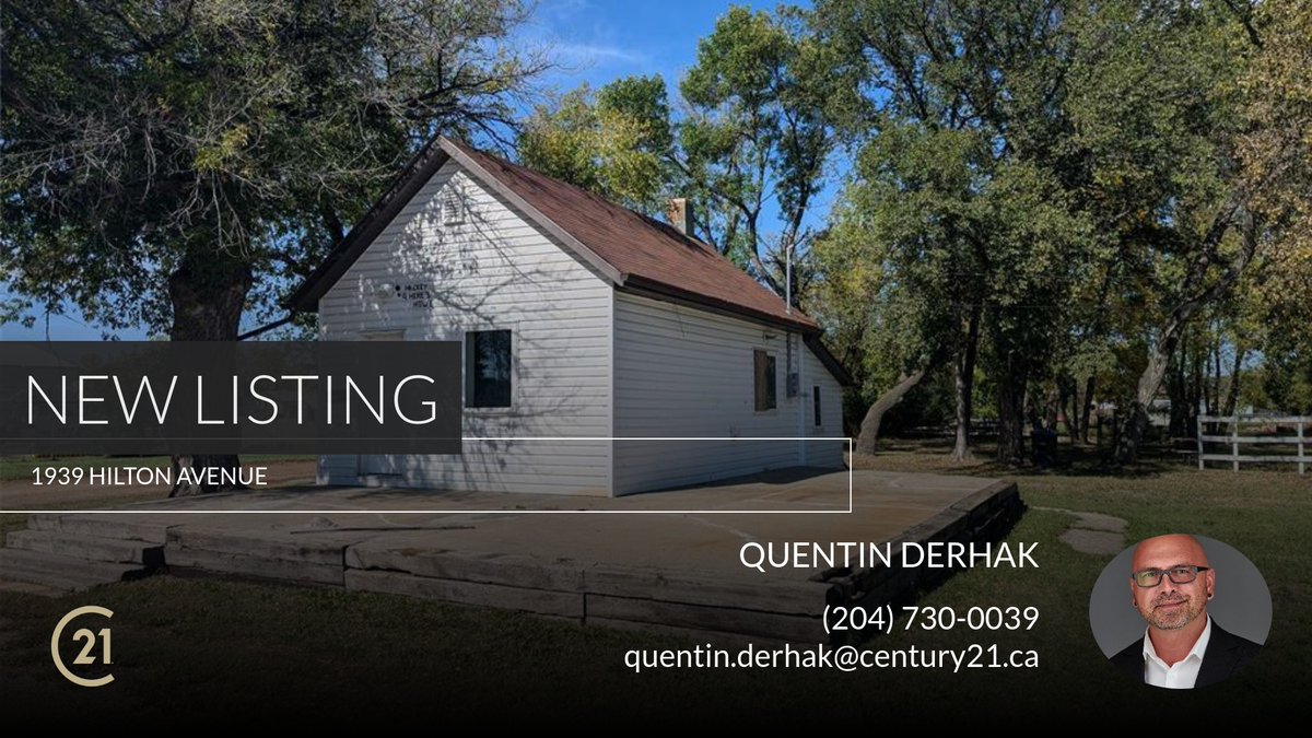 quentin_derhak's tweet photo. 📍 New Listing 📍 Take a look at this fantastic new property that just hit the market located at 1939 Hilton Avenue in Brandon. Reach out here or at (204) 730-0039 for more information

Quentin Derhak
Real Estate Agent
Century 21 W... https://t.co/21yOZe2rj8 https://t.co/jXTKNMQGxe