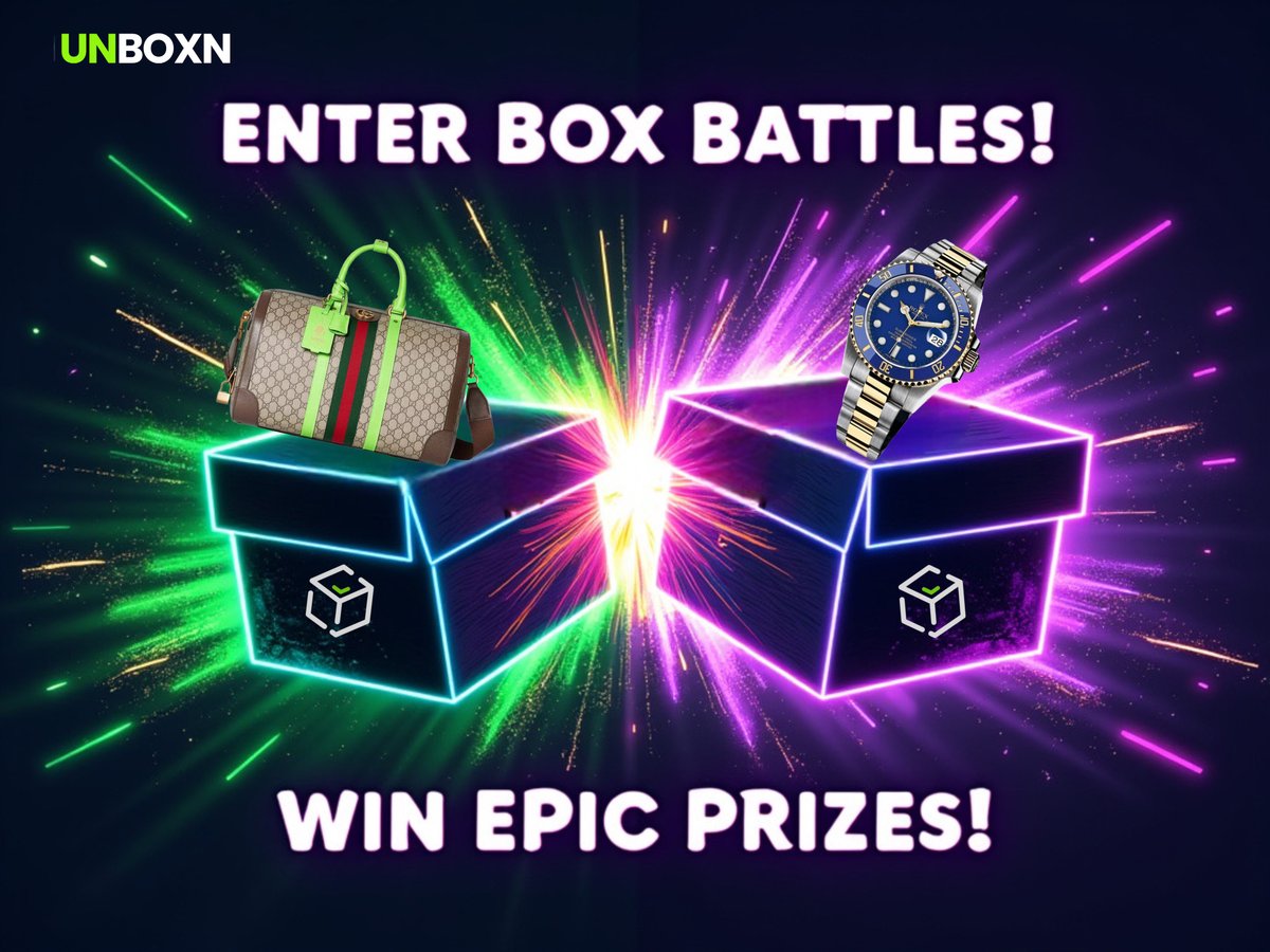 unboxncom's tweet photo. ⚔️ Box Battles are here! Compete in thrilling matches, open boxes, and win awesome items. Are you ready to take on your opponents? 🏆

🎮 Start a battle now at https://t.co/TsQAmb3AjC

#Unboxn #BoxBattles #WinPrizes #Competition https://t.co/mkrZPu3vLJ