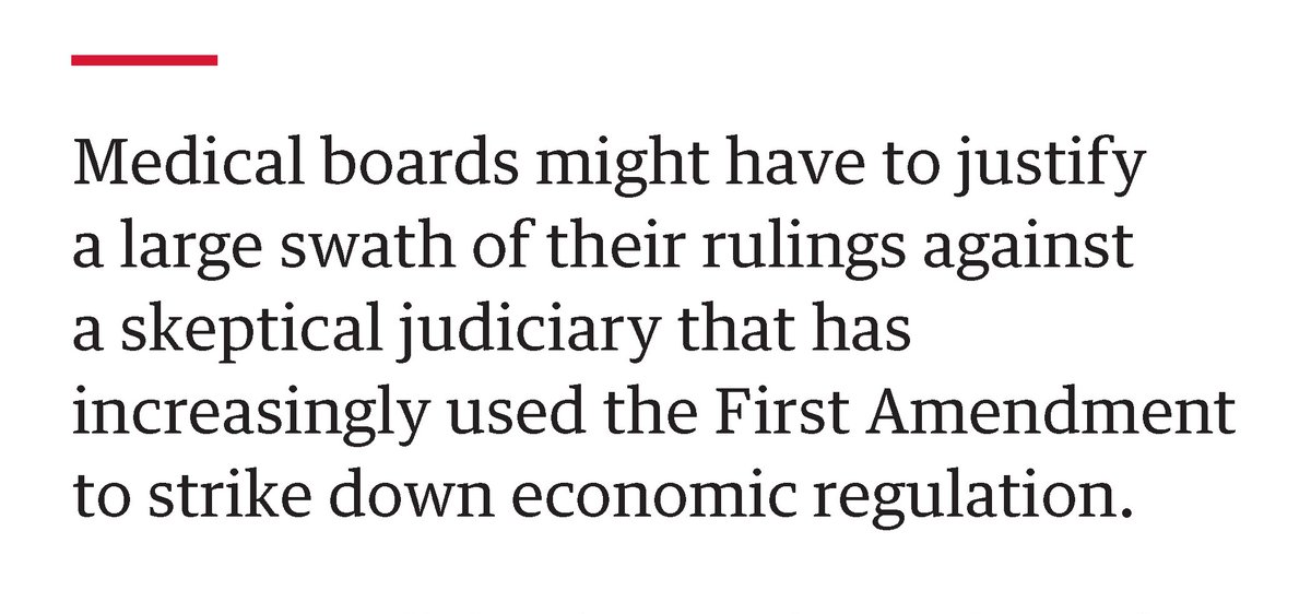 Viewpoint from <a href="/BarakRichman/">Barak Richman</a> examines physician licensure requirements administered by state medical boards and 2 lawsuits challenging the restrictions placed on interstate telemedicine. 

ja.ma/4gzYOPl