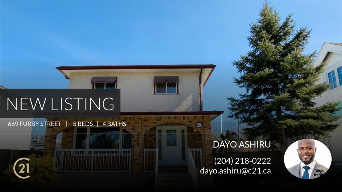 TeamAshiru's tweet photo. 📍 New Listing 📍 Take a look at this fantastic new property that just hit the market located at 669 Furby Street in Winnipeg. Reach out here or at (204) 218-0222 for more information

Ashiru&amp;Associates | Century 21 Carrie Realt... https://t.co/2Rxz3yRzS7 https://t.co/xsXHyY2rhi