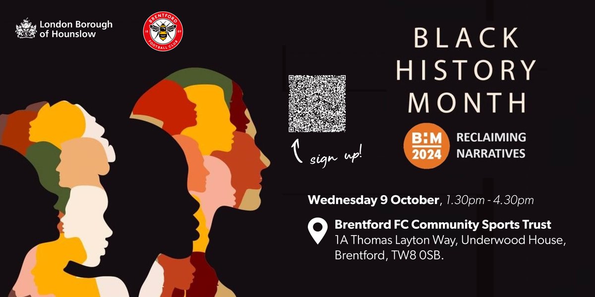 Come and join us for our upcoming Black History Month event at Brentford FC's stadium next month. We've lined up a diverse group of engaging speakers to chat about this year's theme of #reclaimingnarratives. 

Secure your spot here: eventbrite.co.uk/e/black-histor… <a href="/bhmuk/">Black History Month 2025</a> #bhm2024
