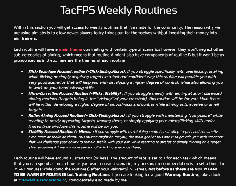 minigodcs's tweet photo. Introducing Weekly TacFPS Routines in @aimlab !

I've compiled a series of weekly routines to help you work on your aim. From flick-technique and click-timing to micros and stability, these routines are designed to improve your aiming skillset. (Link in the Replies) https://t.co/MOgBklq7So