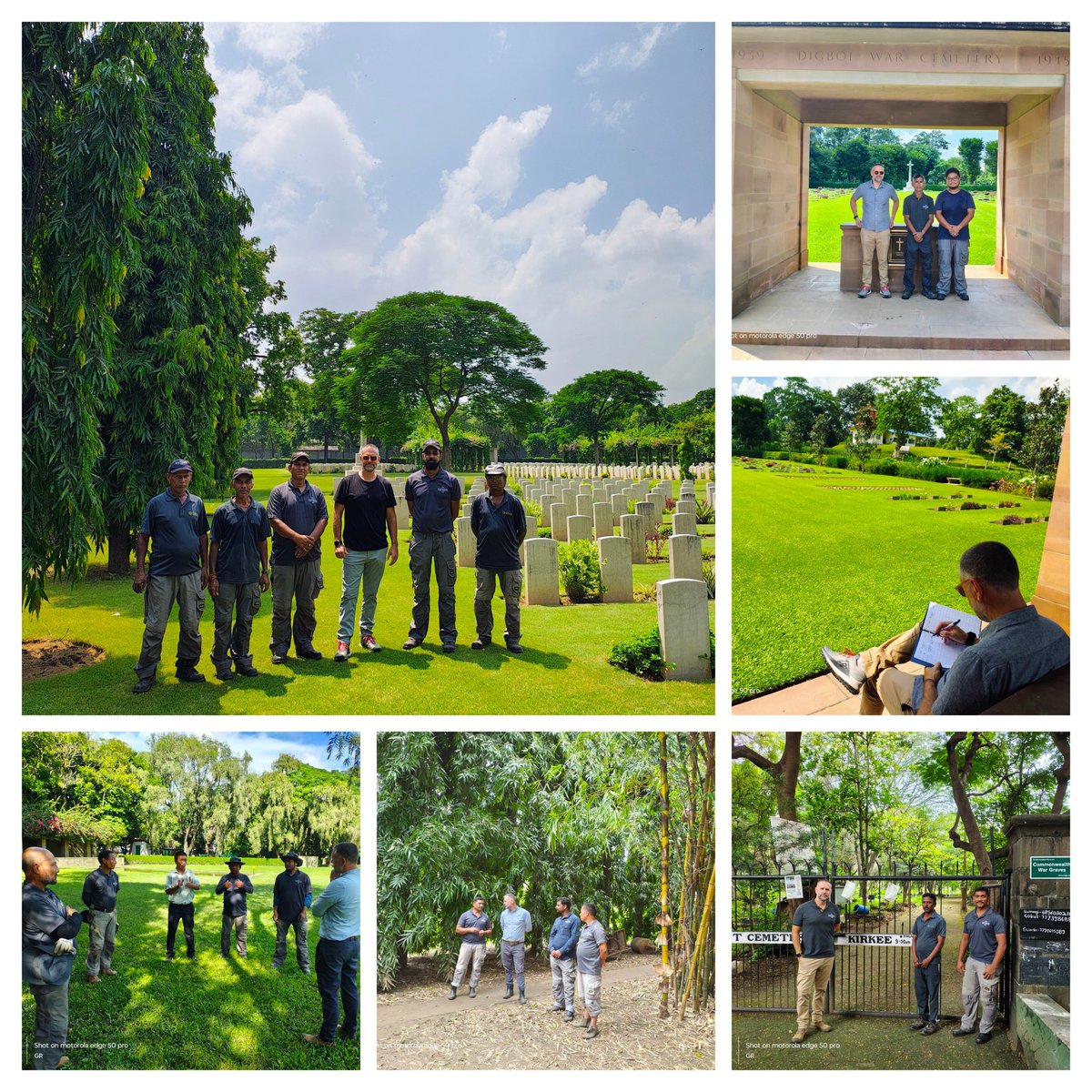 grai007's tweet photo. Visit by Sr. Works Manager discussion of developments due to climate change and resilience @CWGC @AAPAComms @Ranjeet19121284 @subhashtamang03 @Senthil34099400 @TejenderSinghA1 https://t.co/aTZcB9wjnx