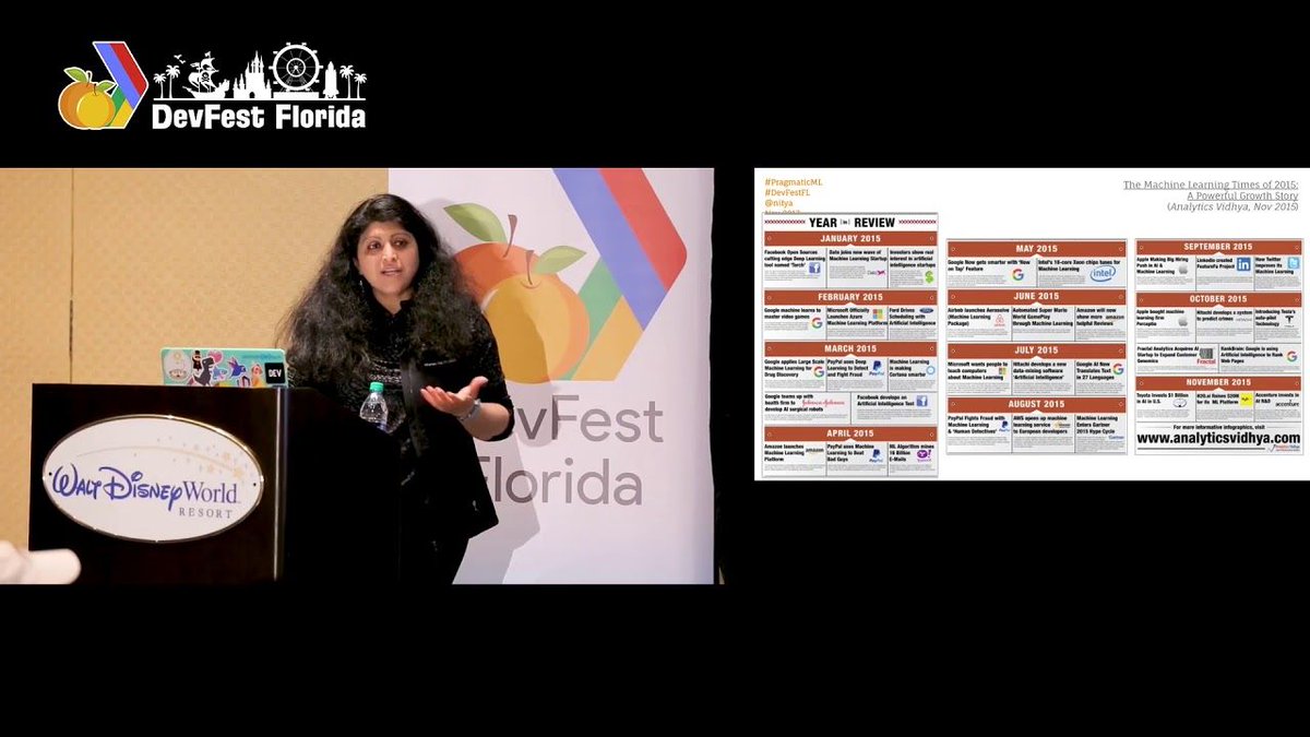 michaelrosario's tweet photo. Pragmatic #MachineLearning: From Classification To Creativity -  @nitya  https://t.co/Sp7rccMtiH #devfestfl #orlando https://t.co/g1c3KQpMzO