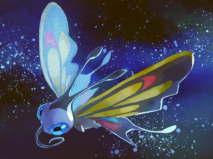 アゲハントさん #ポケモン版深夜の真剣お絵描き60分一本勝負 