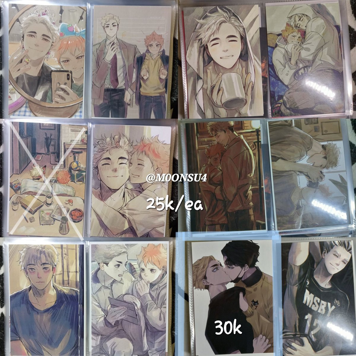 M0ONSU4's tweet photo. — wts want to sell postcard haikyuu
[mainly miyas &amp; black jackals]

✧ Depok, Indonesia 
→ strictly splitpay only
→ take bulk dpt diskon

t. wts wtb rimumu ummm_mmma hemoon kanan_king chocohaim osamu atsumu  
 #warunganime  #warunghq #warunghaikyuu https://t.co/SM05VlYMUm