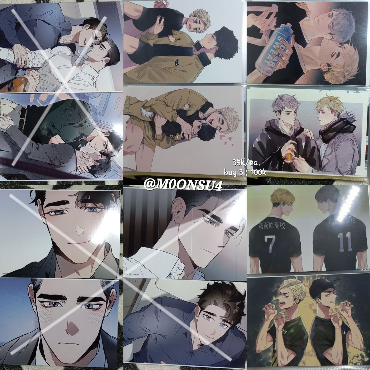 M0ONSU4's tweet photo. — wts want to sell postcard haikyuu
[mainly miyas &amp; black jackals]

✧ Depok, Indonesia 
→ strictly splitpay only
→ take bulk dpt diskon

t. wts wtb rimumu ummm_mmma hemoon kanan_king chocohaim osamu atsumu  
 #warunganime  #warunghq #warunghaikyuu https://t.co/SM05VlYMUm