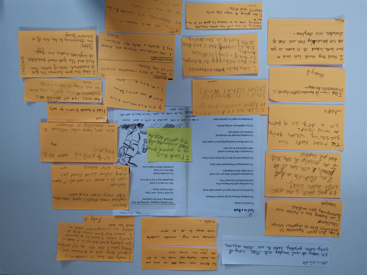 ReadingStarsLS1's tweet photo. Mystery reads to kick start reading for pleasure in Y5 Jays were poems by talented @moses_brian. Taken home (without peeking) to read in secret & respond. Comments & additional verses for the poem are now being shared with the whole class. @LongSuttonPS #ReadingStars https://t.co/vM0X0eLrJA
