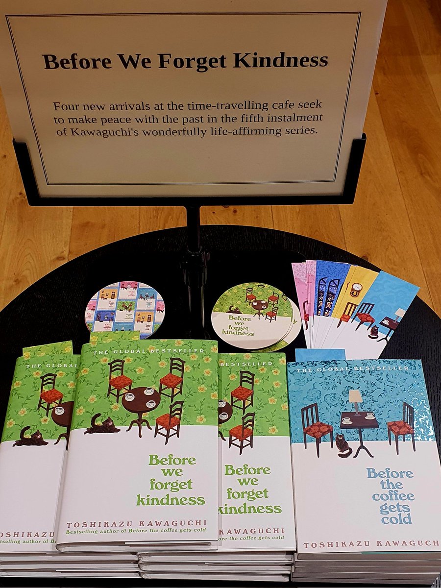 Selena (@selena888uk) on Twitter photo Wet Sunday = perfect reading day 📖🍵 Pop into <a href="/GuildfordBooks/">Waterstones Guildford</a> for the latest in Toshikazu Kawaguchi's Before the coffee gets cold series - Before we forget kindness 📚☕️ Thanks <a href="/PanMacNews/">Pan Mac News</a> for the lovely coasters & bookmarks 😍 <a href="/kawaguchicoffee/">川口俊和</a> <a href="/panmacmillan/">Pan Macmillan</a> <a href="/picadorbooks/">Picador Books</a> Wet Sunday = perfect reading day 📖🍵 Pop into <a href="/GuildfordBooks/">Waterstones Guildford</a> for the latest in Toshikazu Kawaguchi's Before the coffee gets cold series - Before we forget kindness 📚☕️ Thanks <a href="/PanMacNews/">Pan Mac News</a> for the lovely coasters & bookmarks 😍 <a href="/kawaguchicoffee/">川口俊和</a> <a href="/panmacmillan/">Pan Macmillan</a> <a href="/picadorbooks/">Picador Books</a>