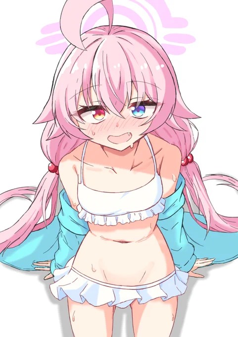 うへ～まだまだ暑いね～#ブルアカ #BlueAchieve #小鳥遊ホシノ 