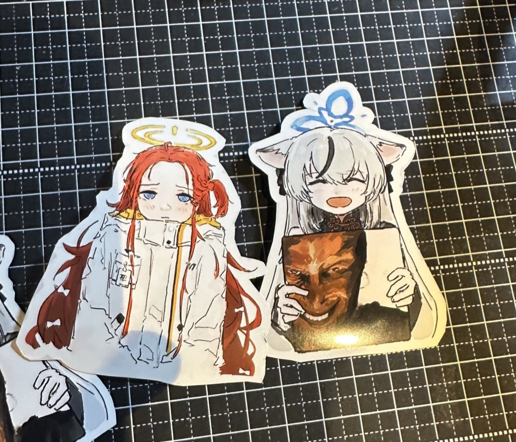 挨拶の時すっかり忘れてたのですが
今回はDJでしたが、普段は絵とか描いたりしてて…

冬コミはブルアカで応募してるので、
もし受かったら過去に作ったステッカーだったりのグッズとかと、
やれたら花岡ユズさんの漫画を描こうかなーと思ってるのでご興味ある方は是非!

#BlueEnsemble 