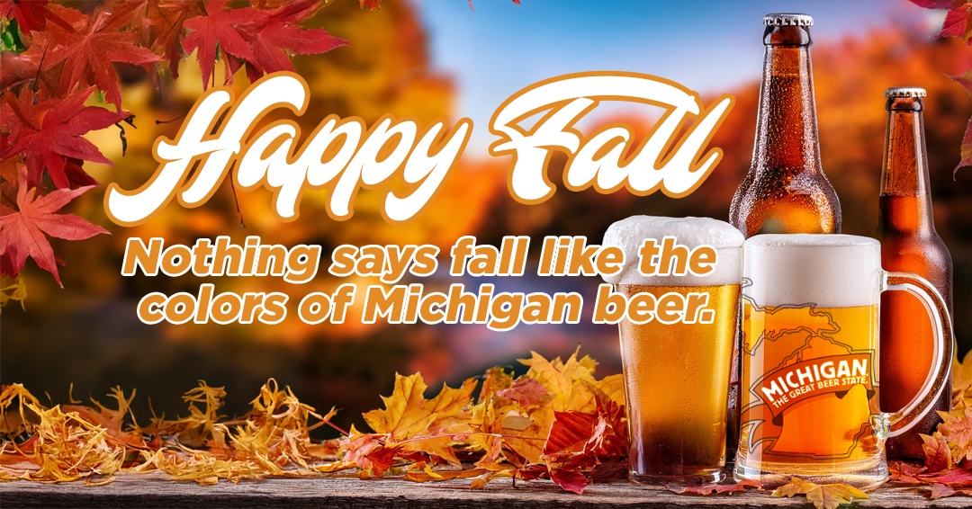 🍂🍻 Cheers to fall and our favorite colors—the ones in Michigan beer! 🍺 What's your go-to brew for the season? #FallInMichigan #MichiganBeer #DrinkLocal #mibrewersguild #mibeer