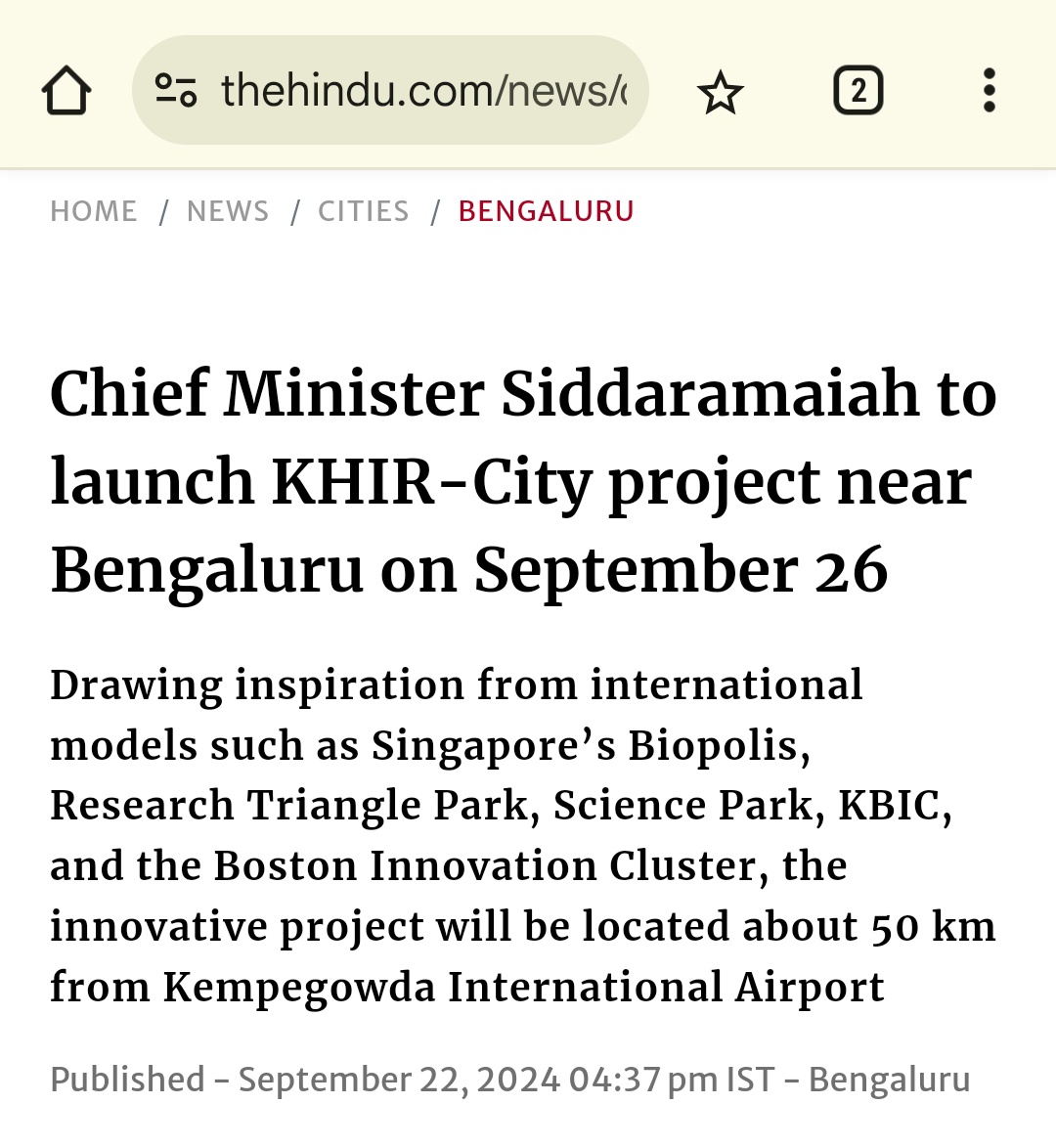 Maheshbr4U's tweet photo. #Karnataka #Industry Min @MBPatil has ann. launch of much awaited #Bengaluru #KHIR City on 26th Sep 2024 by @CMofKarnataka.
Designed inline with #Singapore Biopolis, #NorthCarolina Triangle Park& #Boston Innovation Cluster etc.
Loc.on #Bangalore #STRR, b/n D'pete & Doddaballapur https://t.co/ZKzwN4Pa5q