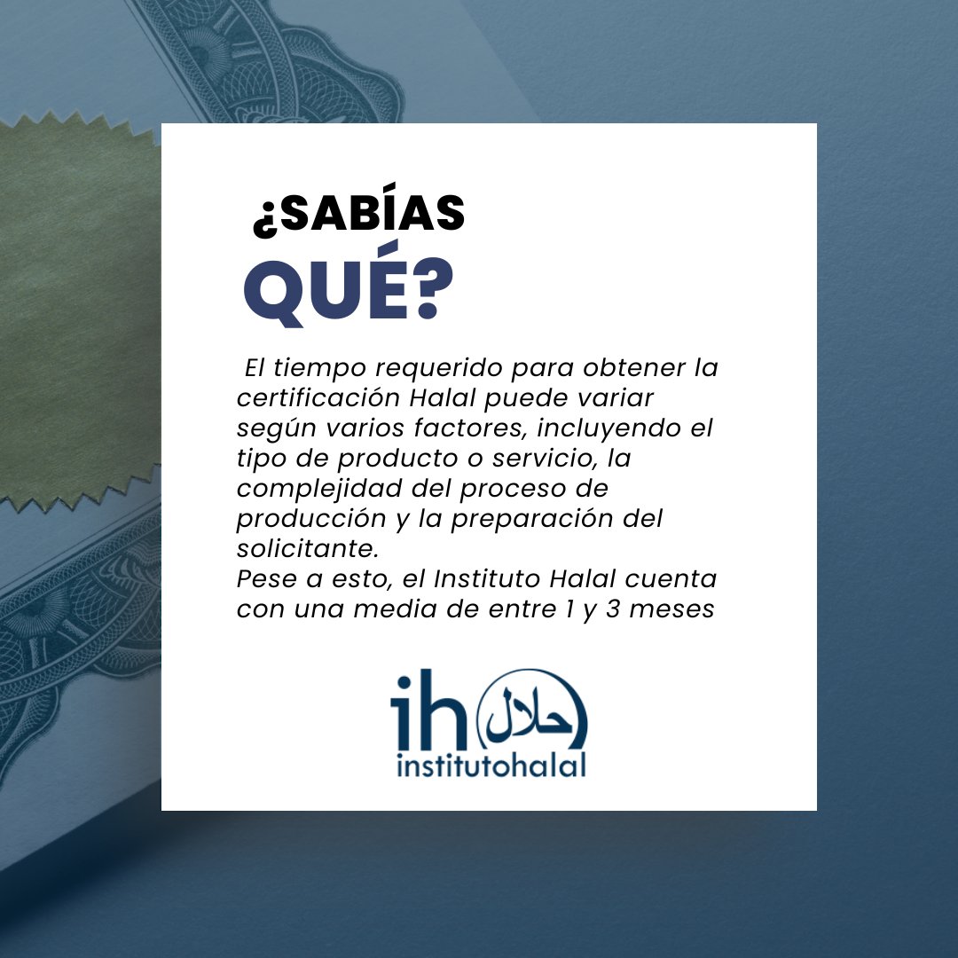 Para obtener más detalles, no dudes en contactar al Instituto Halal a través de teléfono o correo electrónico. ¡Estamos aquí para ayudarte!

#CertificaciónHalal #InstitutoHalal #CalidadHalal #SoporteHalal