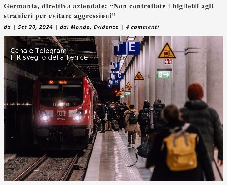 anubi77787292's tweet photo. CI RENDIAMO CONTO?🤦‍♀️
Germania: I controllori dei treni della #Turingia sono stati #esentati dal verificare il biglietto degli stranieri perché troppo rischiosa la reazione di questi ultimi
l'incoerenza... nelle autostrade, ai confini,,controlli ferrati però https://t.co/hfqlsiLZ7U